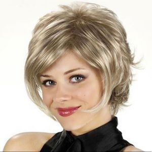 New unworn synthetic wig.  Short sassy style.